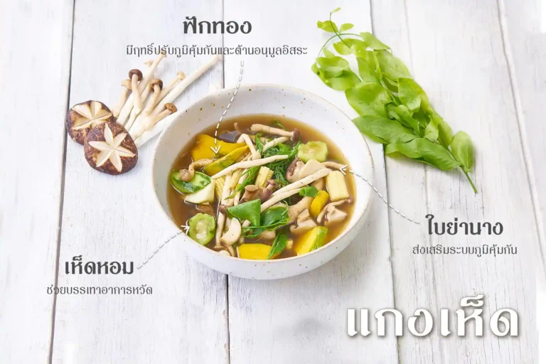 แกงเห็ดไม่ใส่ใบ ย่านาง