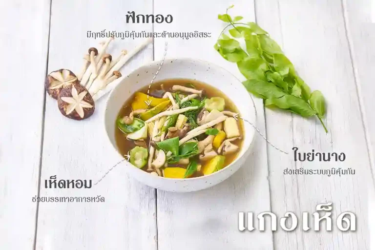 แกงเห็ดไม่ใส่ใบ ย่านาง